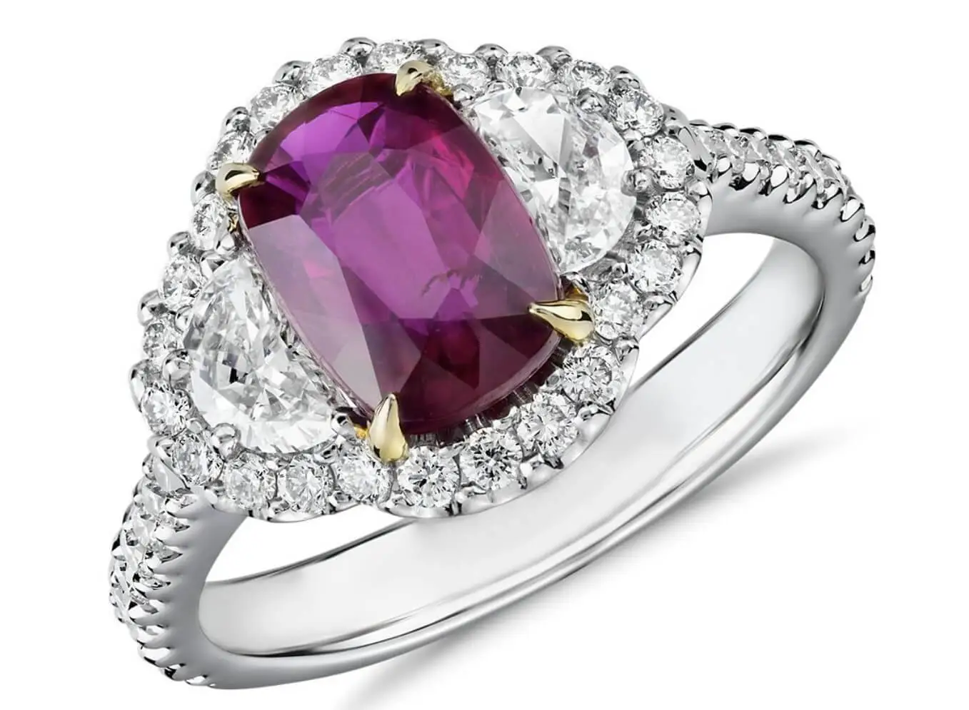 ruby diamond engagement ring