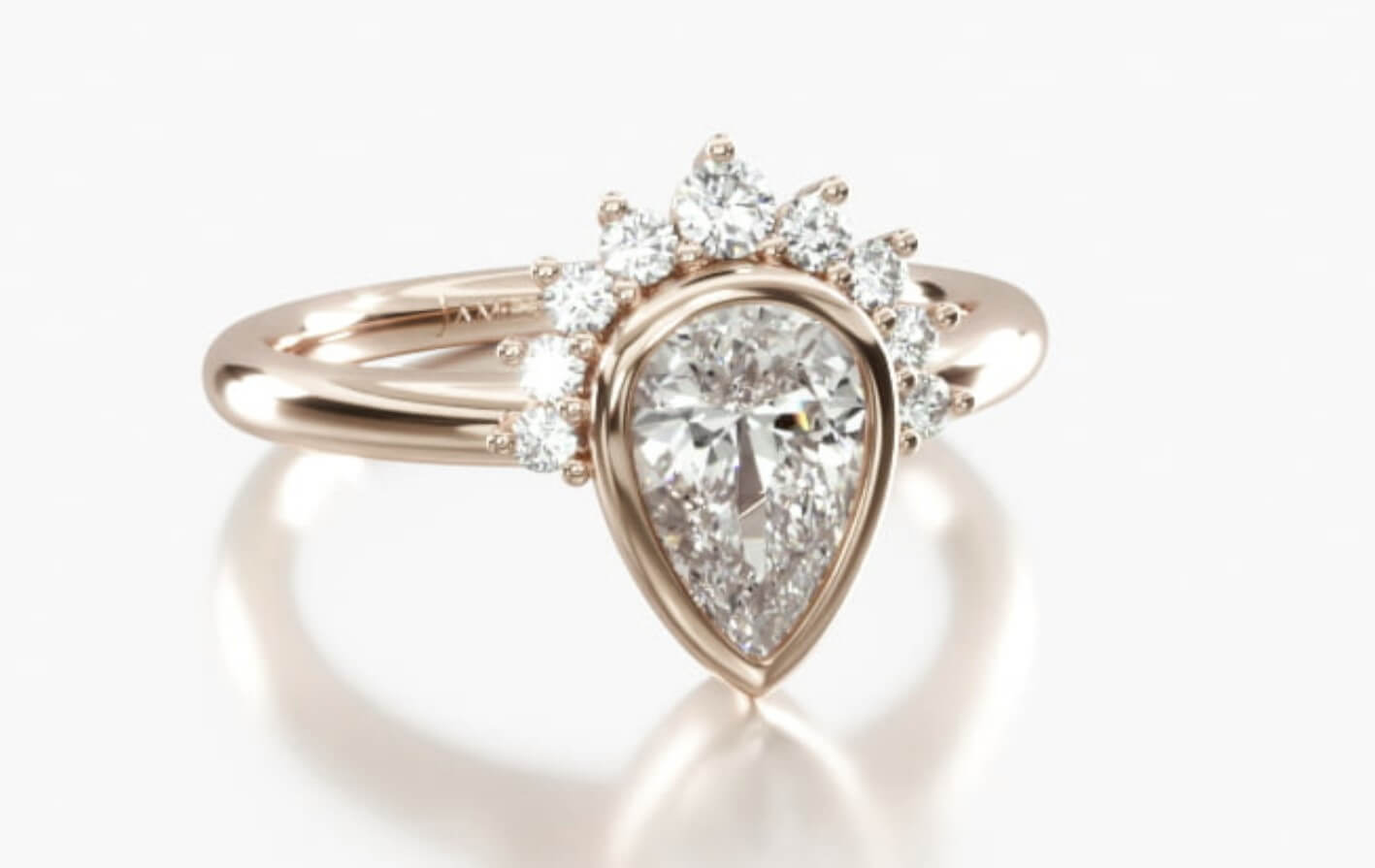 pear antique engagement ring