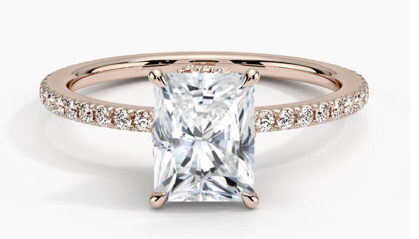 Petit Radiant Arctica Diamond Engagement Ring