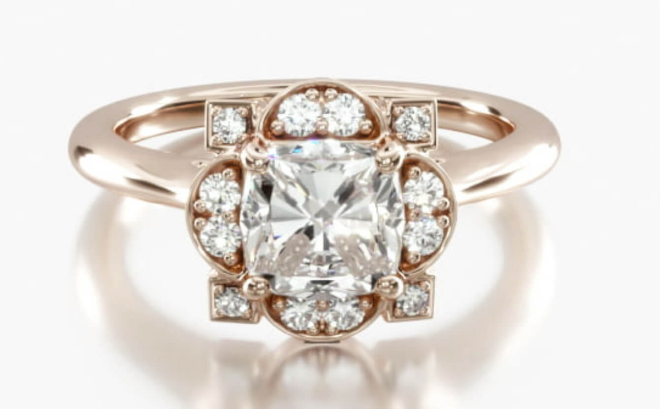 Art Deco Diamond Engagement Ring