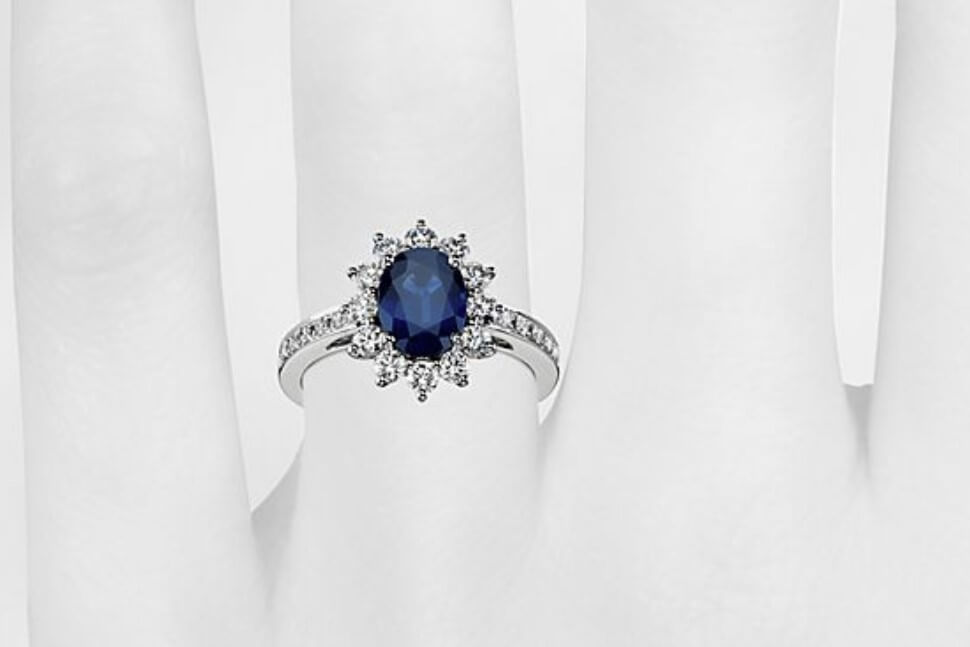 oval sapphire engagement ring