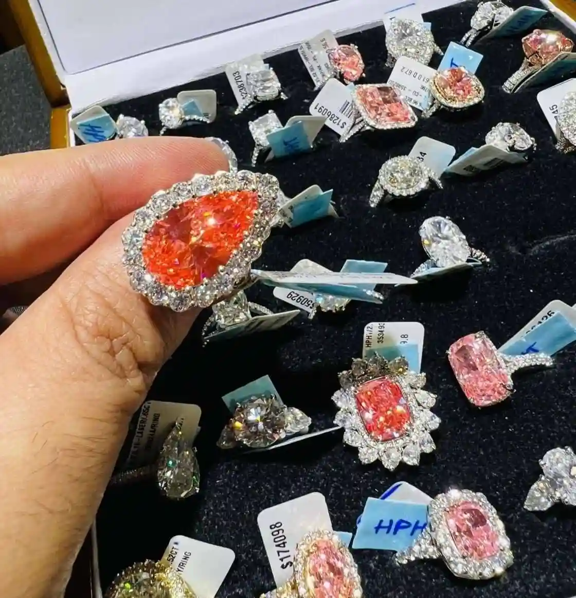 fancy color engagement rings