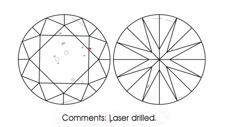 laser drilled diamond