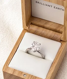 Brilliant Earth Diamond Engagement Ring in a Jewelry Box